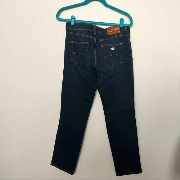 Armani Jeans Dark Wash Bootcut Denim Jeans Size 32 - Picture 4 of 8